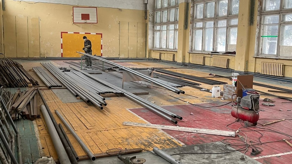 В школе №10 в Йошкар-Оле кипят ремонтные работы