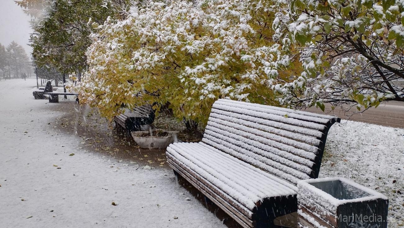 В Марий Эл снег будет идти до выходных