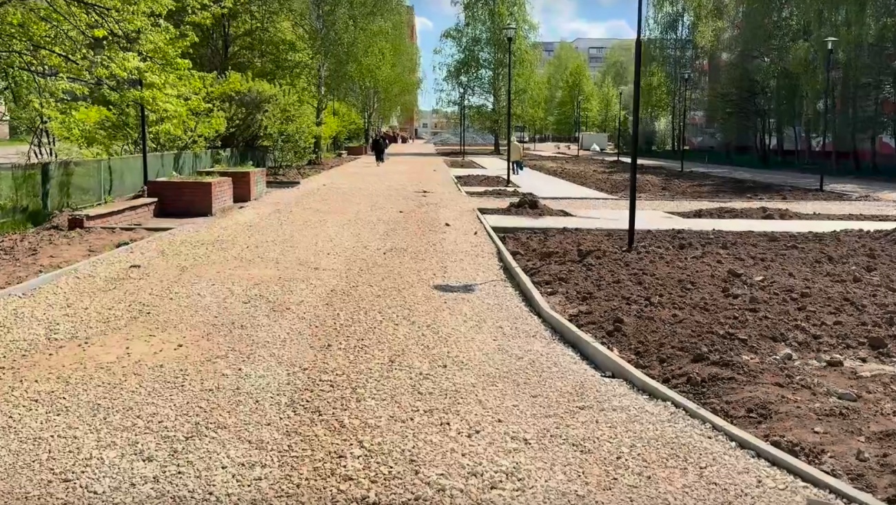 В Йошкар-Оле благоустраивают территорию, предложенную школьниками