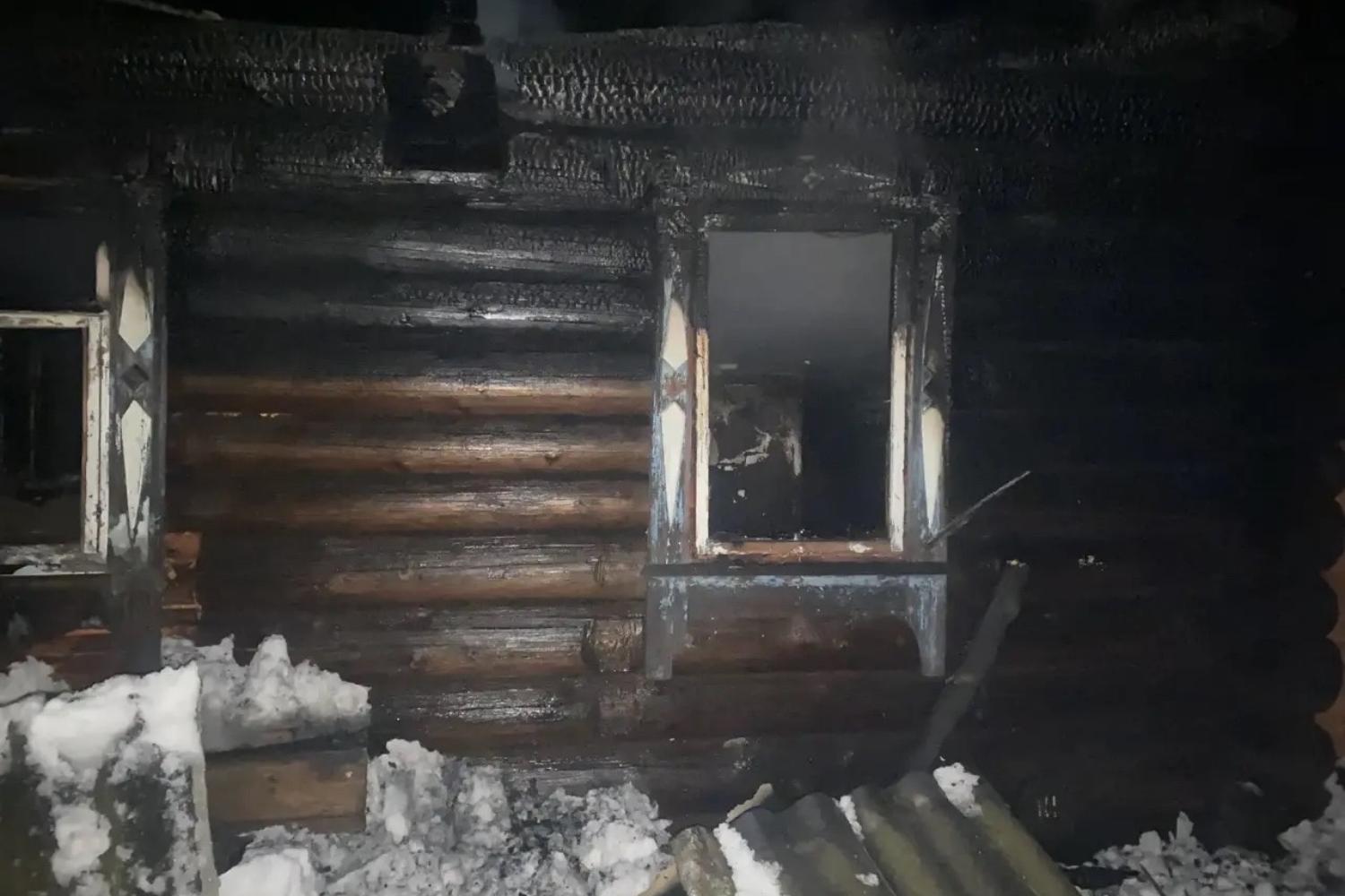 В деревне Осипсола Моркинского района выгорел жилой дом