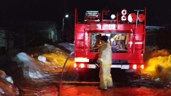 В Горномарийском районе вчера вечером сгорел дом