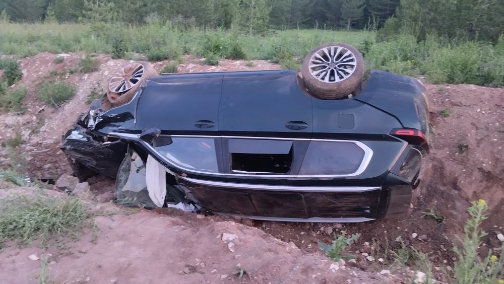 В Новоторъяльском районе в ДТП попал люксовый автомобиль