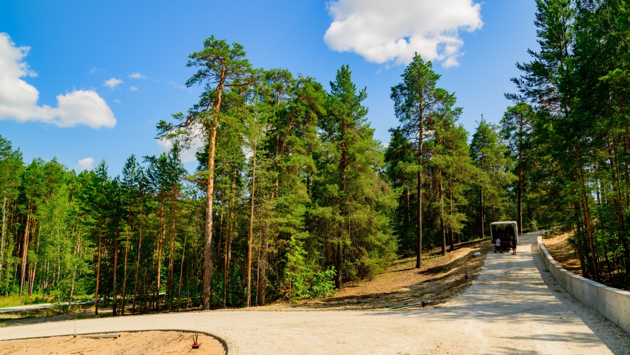 В городе Звенигово продолжают благоустройство «Аллеи здоровья» за 68,5 млн рублей