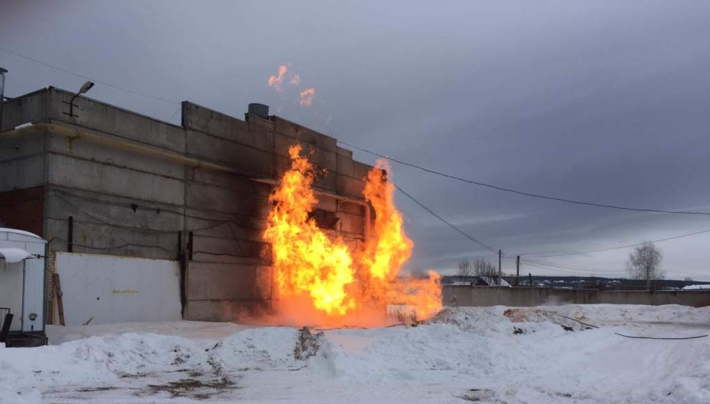 В Волжске загорелась котельная