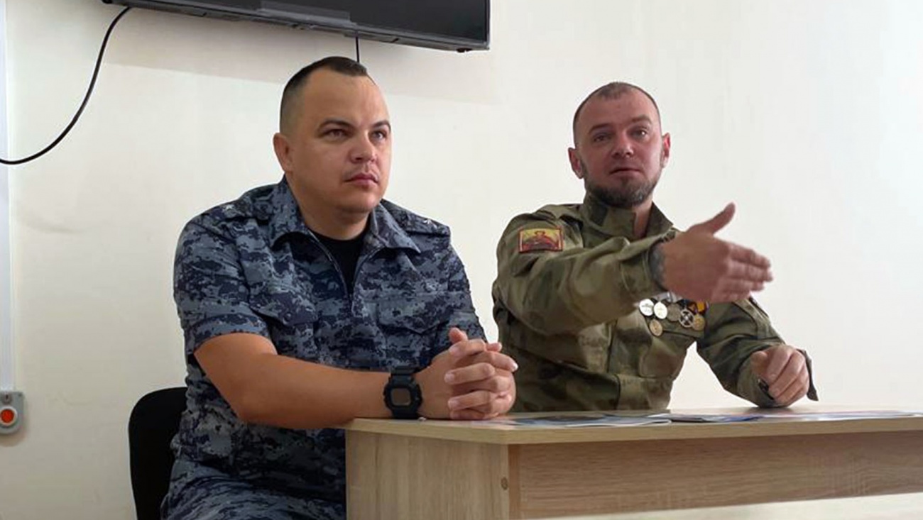 Боец СВО рассказал осуждённым в Марий Эл о своём участии в боевых действиях