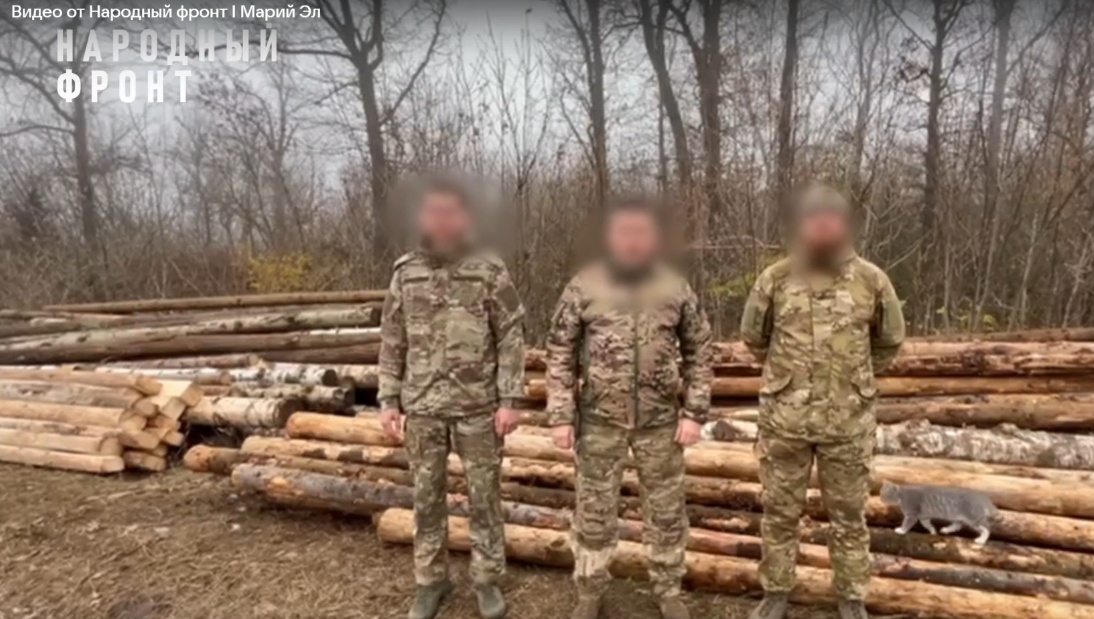 20 тонн бревен и ценный груз доставлены на передовую из Марий Эл