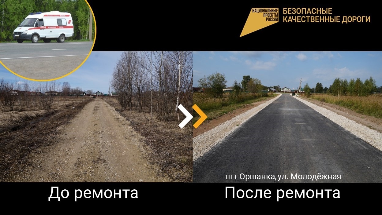 В Марий Эл за последние годы отремонтировали 685,4 км дорог до медучреждений