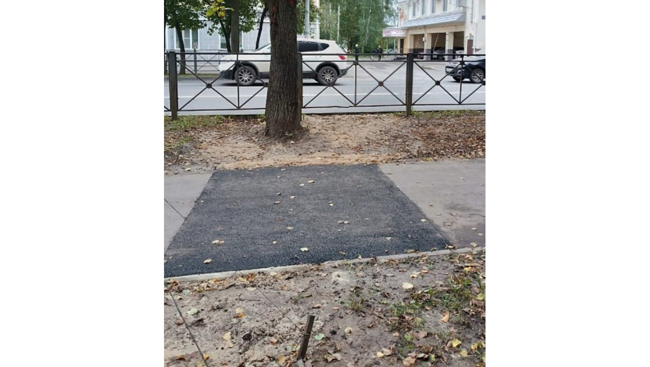 Активность горожанина помогла ускорить восстановление тротуара в Йошкар-Оле