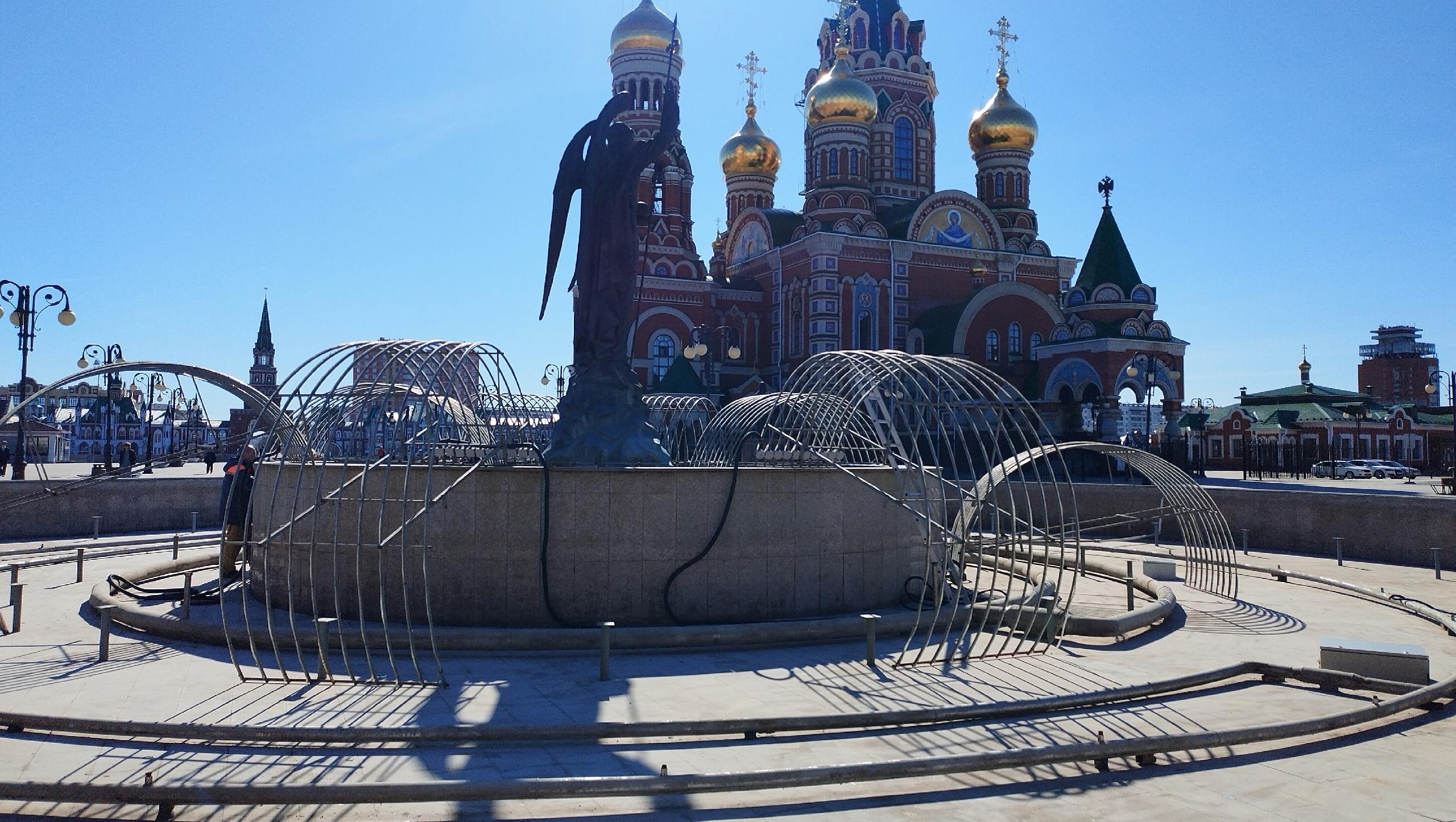 В Йошкар-Оле демонтируют фонтан