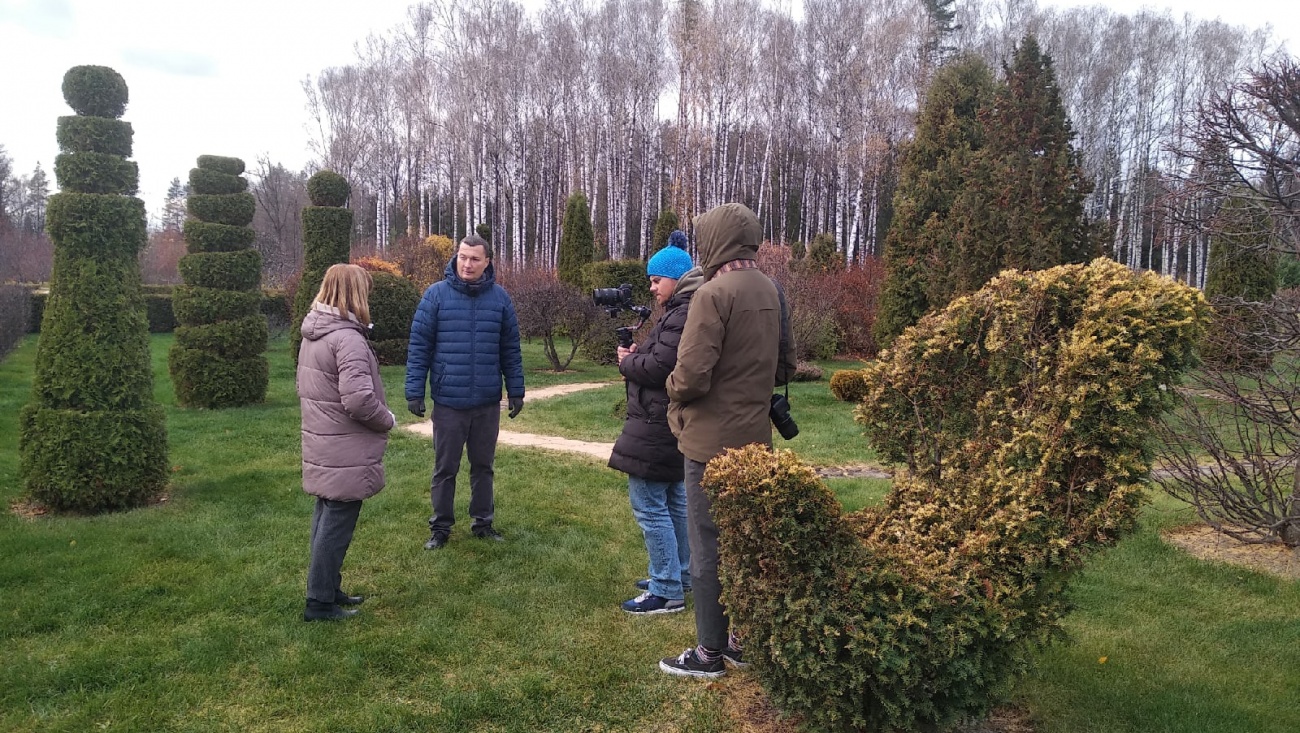 В Ботаническом саду Йошкар-Олы прошли съёмки федерального телеканала