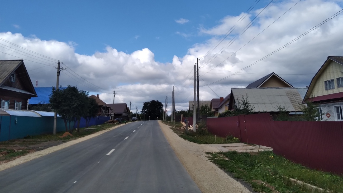 В посёлке Оршанка завершили ремонт одной из самых протяжённых улиц