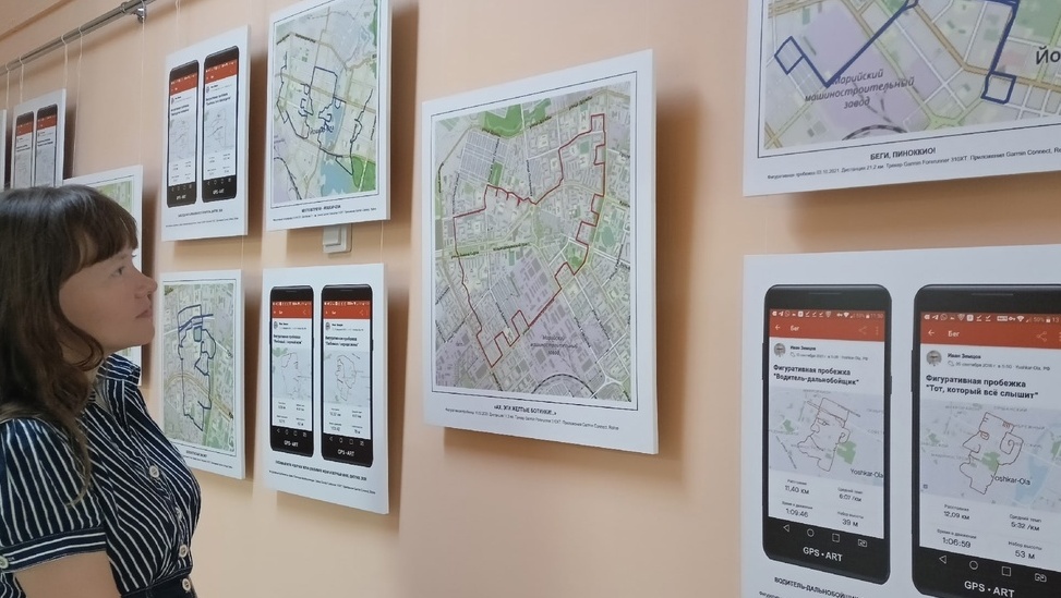 В главной библиотеке Марий Эл заработала необычная выставка GPS-рисунков