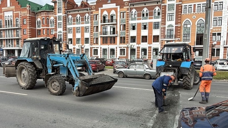 В Йошкар-Оле продолжают обновлять дороги