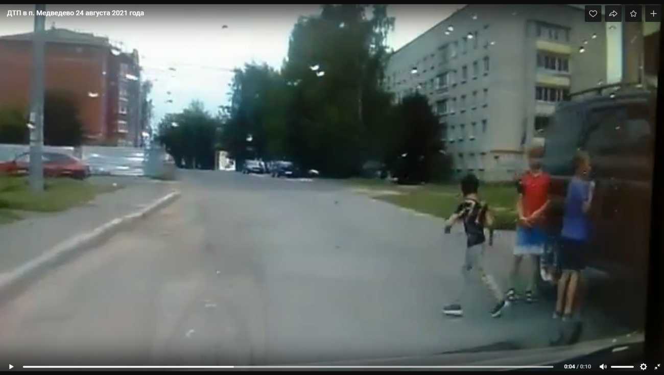 В Медведево иномарка сбила пятилетнего ребёнка