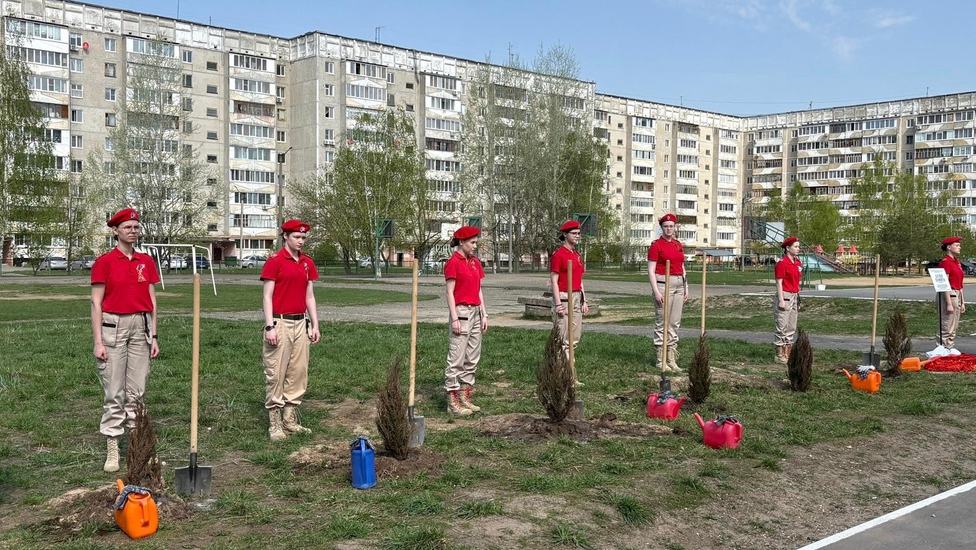 Возле лицея №28 в Йошкар-Оле заложили Аллею памяти 