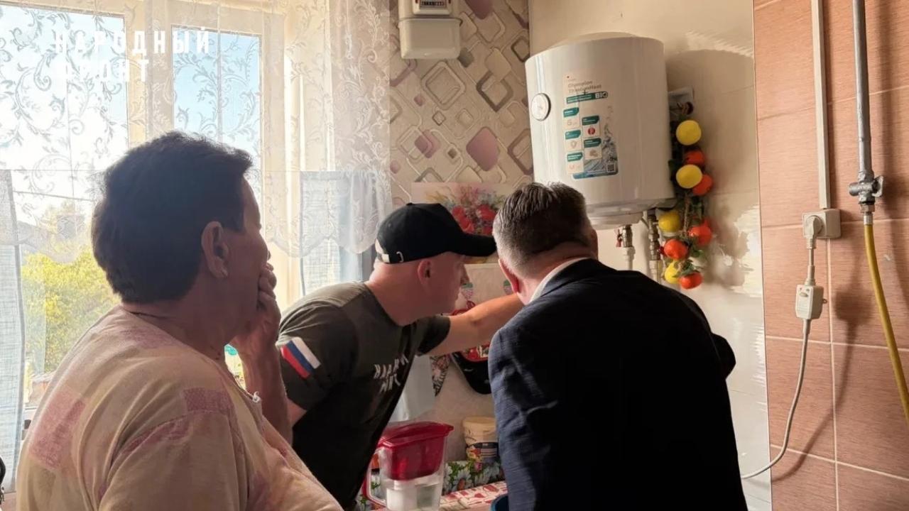 Выезд Народного фронта в Куяр исправил напор воды в кранах