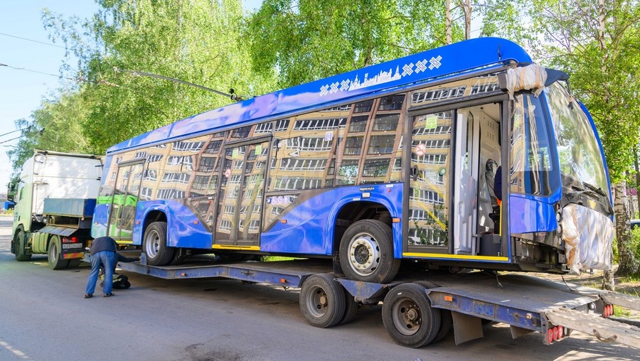 В Йошкар-Олу поступил новый троллейбус на автономном ходу