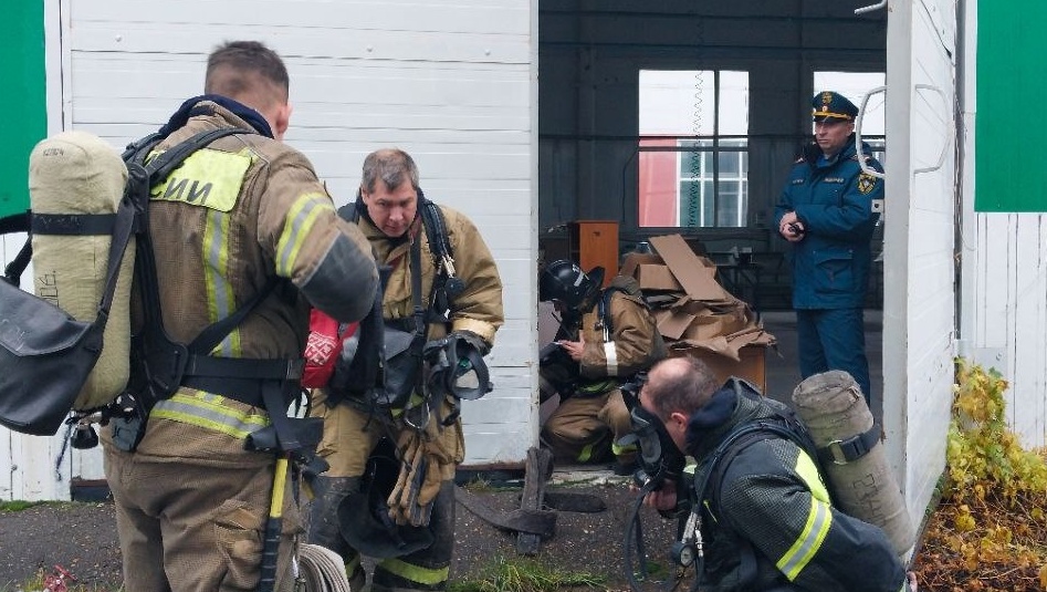 В волжскую «Ариаду» съехались пожарные расчёты