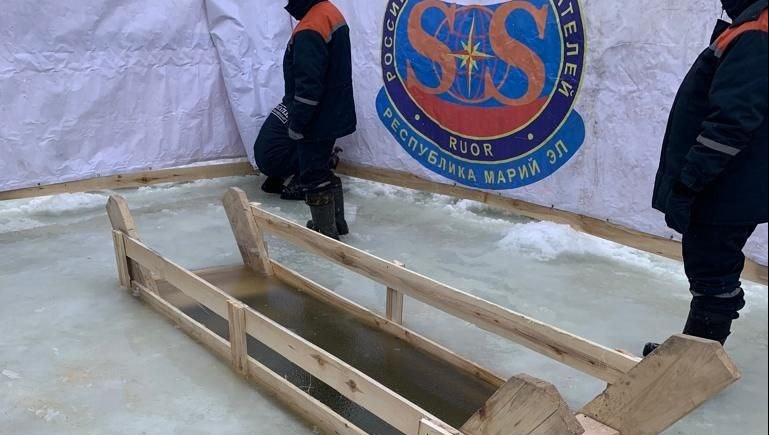 На Малой Кокшаге приступили к оборудованию крещенской купели