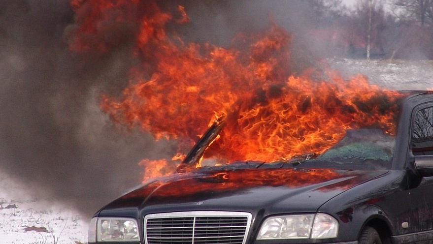 В Йошкар-Оле горят автомобили