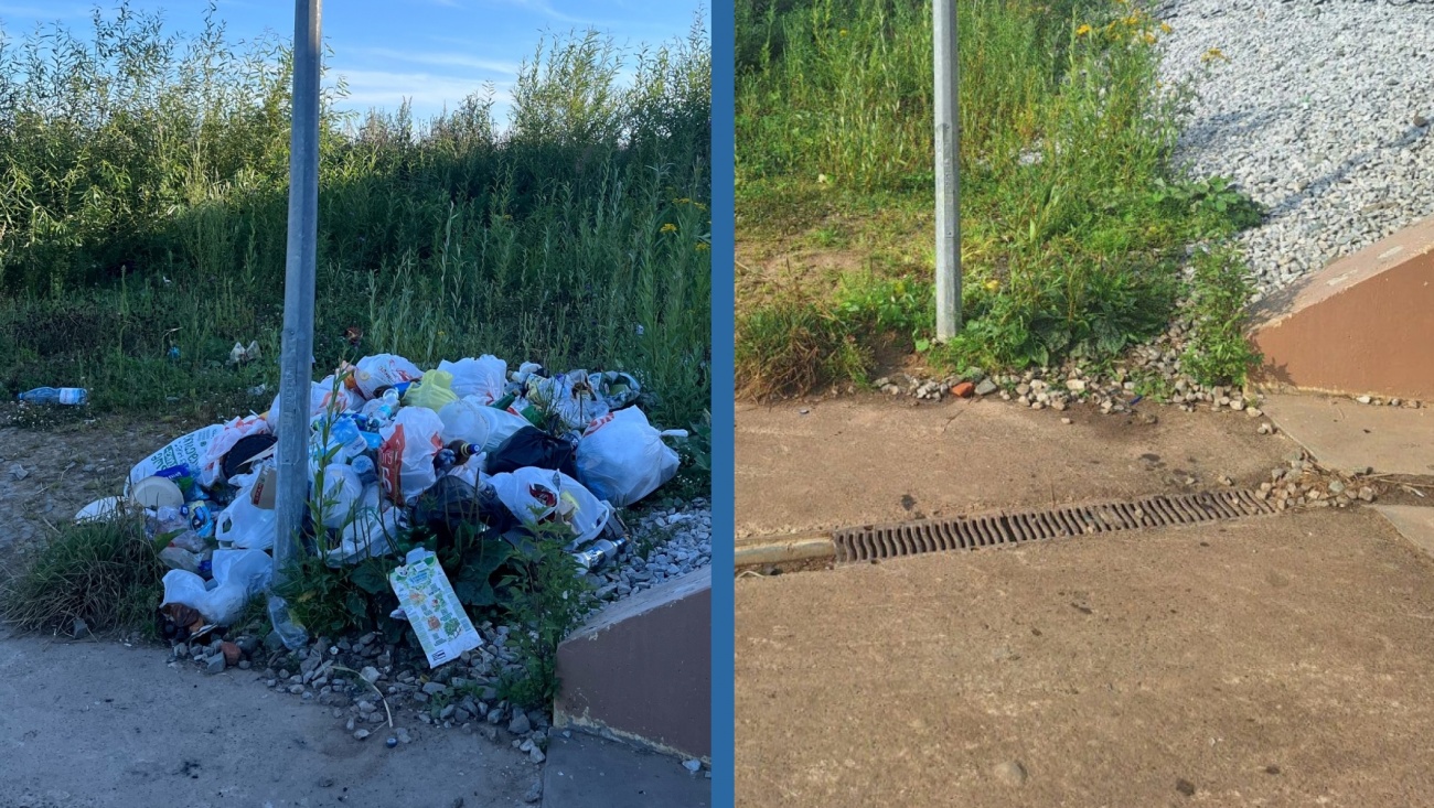 Благодаря обращению жителей Йошкар-Олы в госпаблики в городе убрали кучу мусора