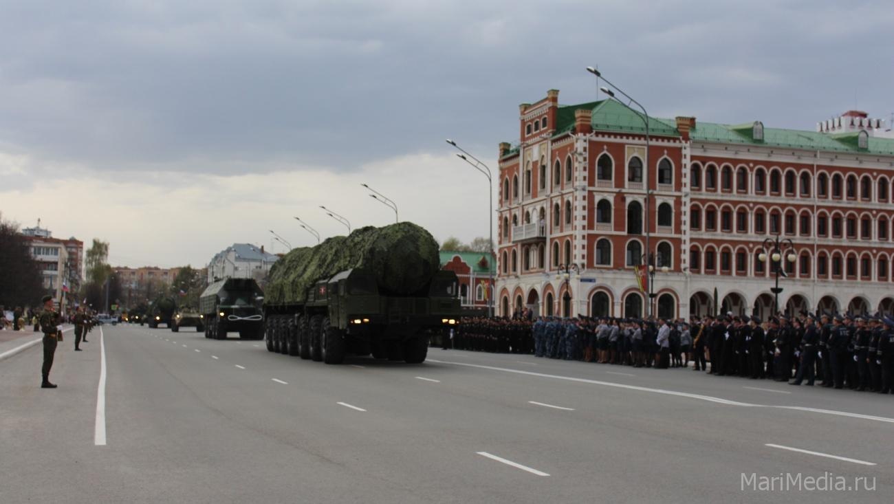 7 мая в Йошкар-Оле в репетиции Парада Победы будет участвовать военная техника
