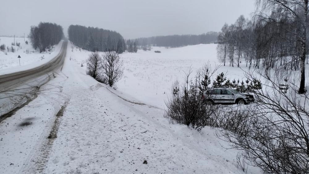 В Марий Эл в Моркинском районе на опасном участке дороги опять произошло ДТП