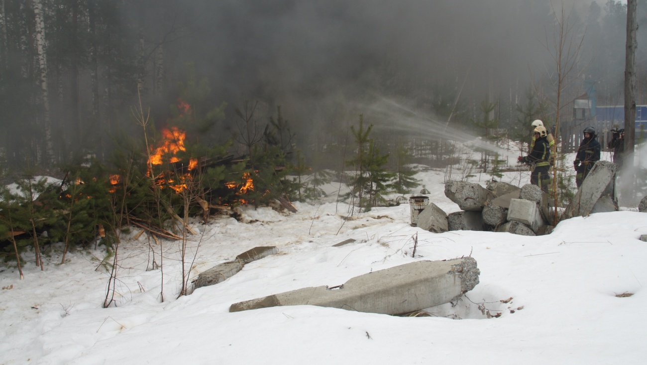 Спасатели Марий Эл прошли учения по тушению лесных пожаров