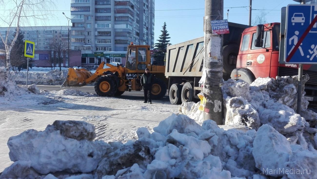В Йошкар-Оле для уборки снега будут перекрывать улицу Красноармейскую