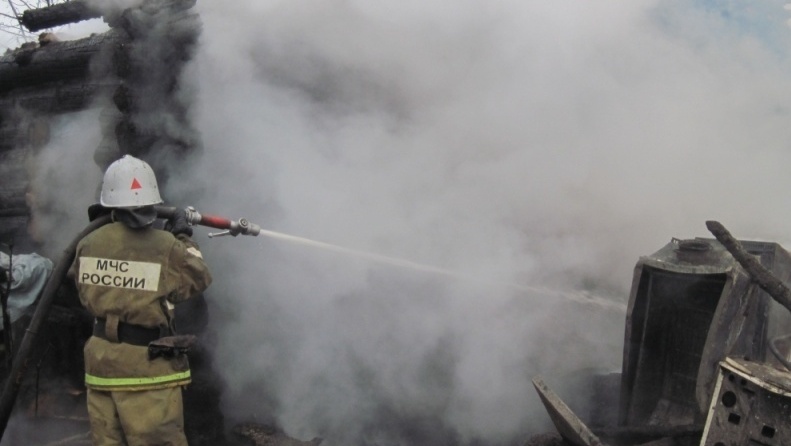 В Козьмодемьянске пожаром охватило частную баню