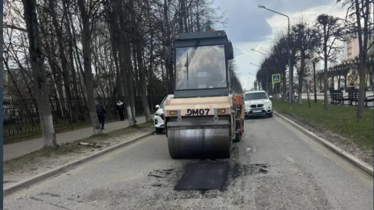 В Йошкар-Оле после обращения в госпаблик провели ямочный ремонт дороги