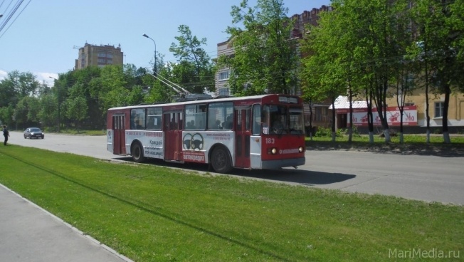 На два дня троллейбусы Йошкар-Олы изменят маршрут
