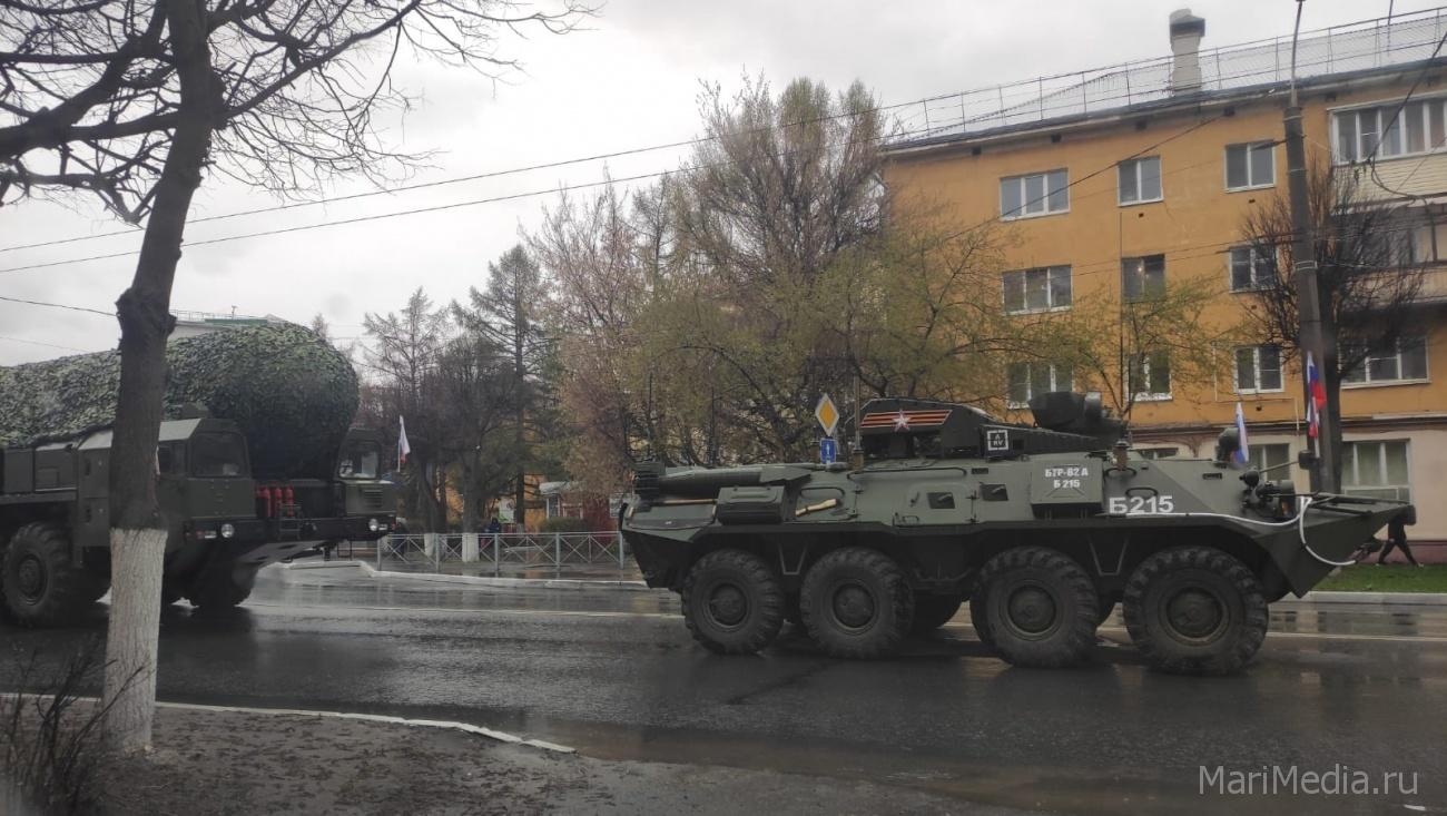 Сегодня в Йошкар-Оле ожидается прогон военной техники