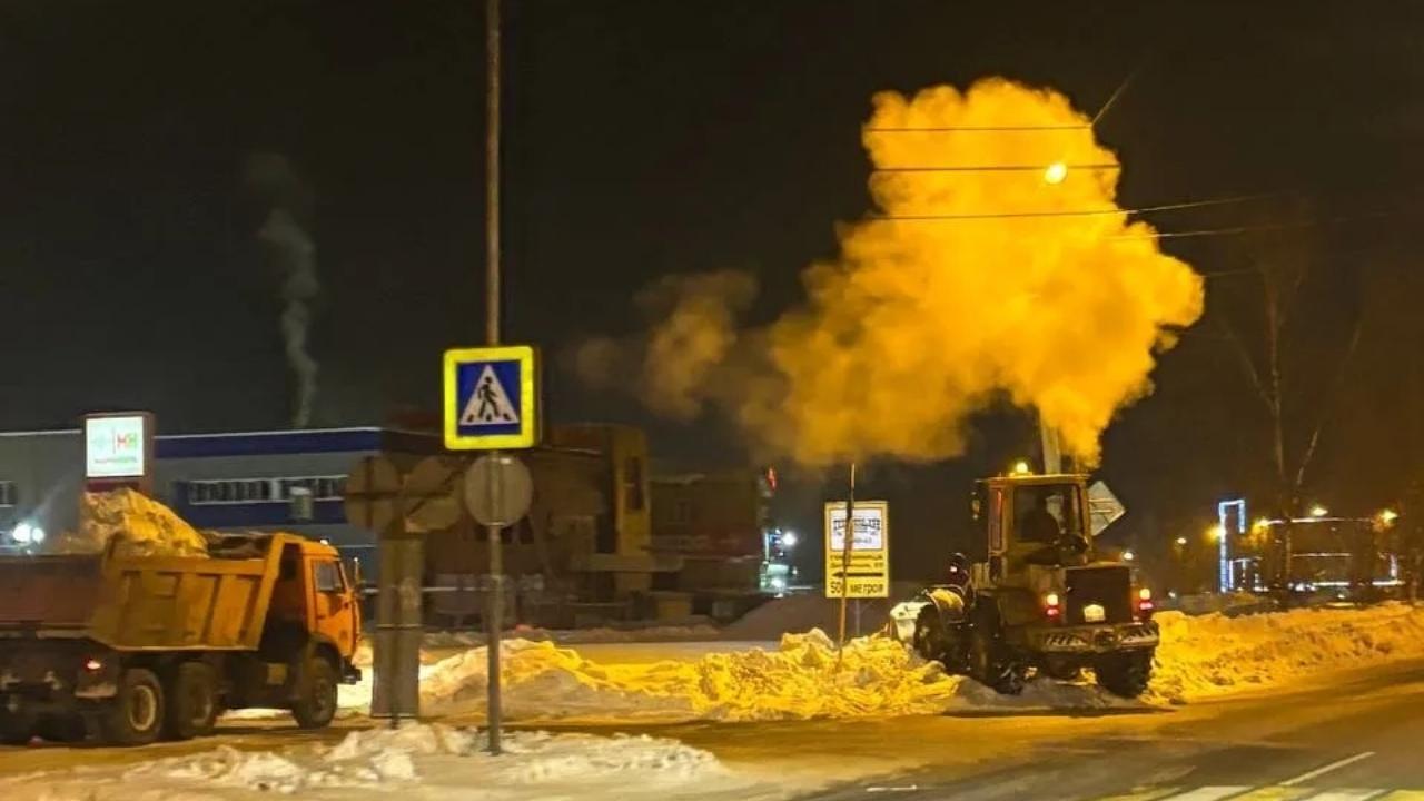 Несколько улиц в Йошкар-Оле будут перекрыты из-за вывоза снега