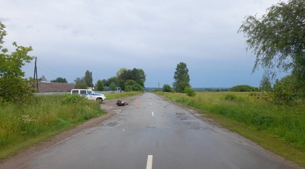 В Горномарийском районе пьяный мопедист попал в ДТП