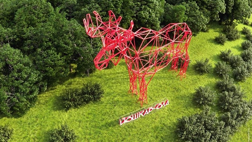 На въезде в Йошкар-Олу могут появиться светящиеся фигуры лосей