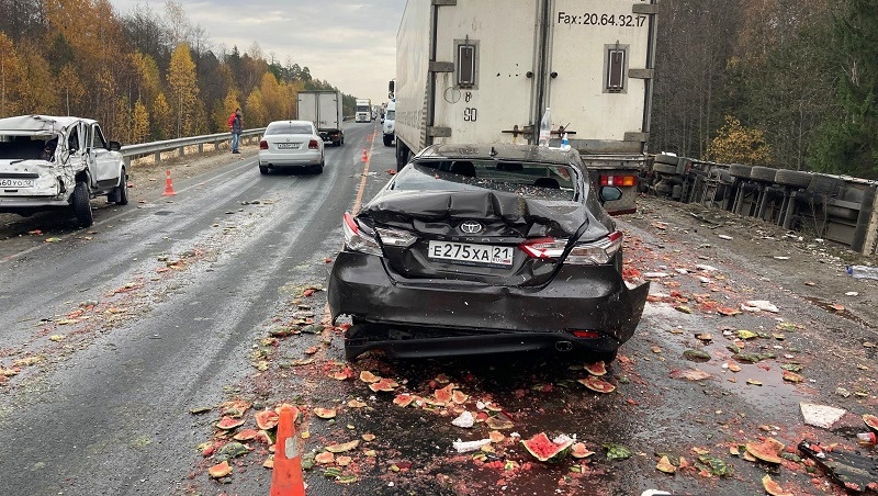 О причинах массового ДТП на Кокшайском тракте сообщили в УГИБДД