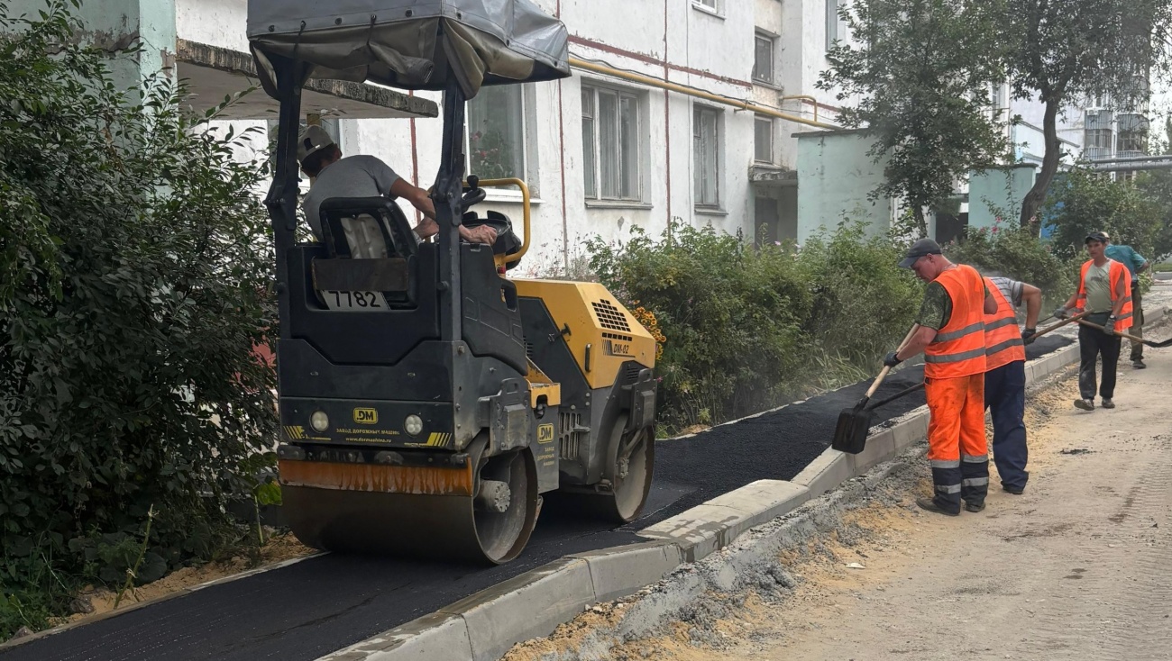 В Йошкар-Оле ремонтируют тротуары