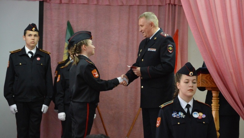 Школьников Коркатовского лицея посвятили в кадеты