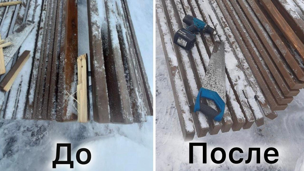 На набережной Йошкар-Олы сломали лавочки