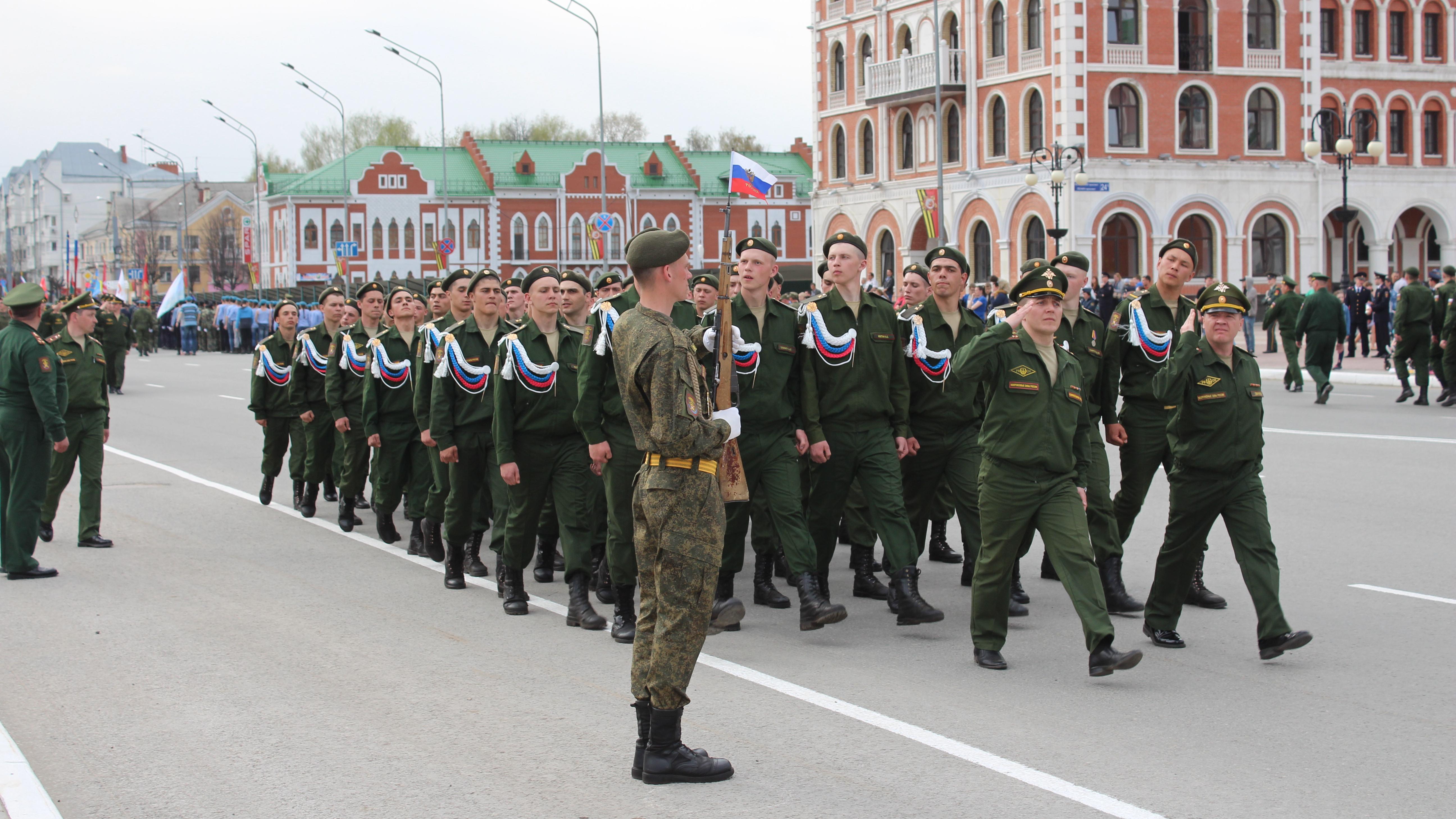Сегодня в Йошкар-Оле состоится первая репетиция Парада Победы