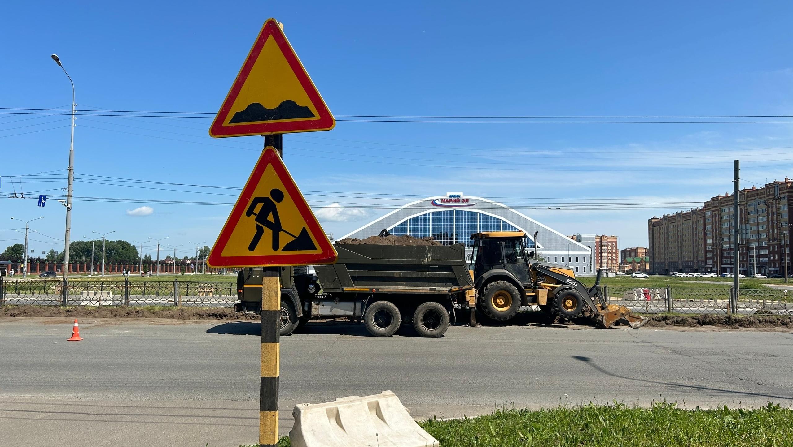 В Йошкар-Оле перекрыт Воскресенский проспект
