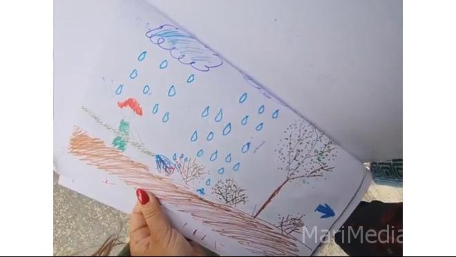 Юные жители Марий Эл поддерживают огнеборцев своими рисунками