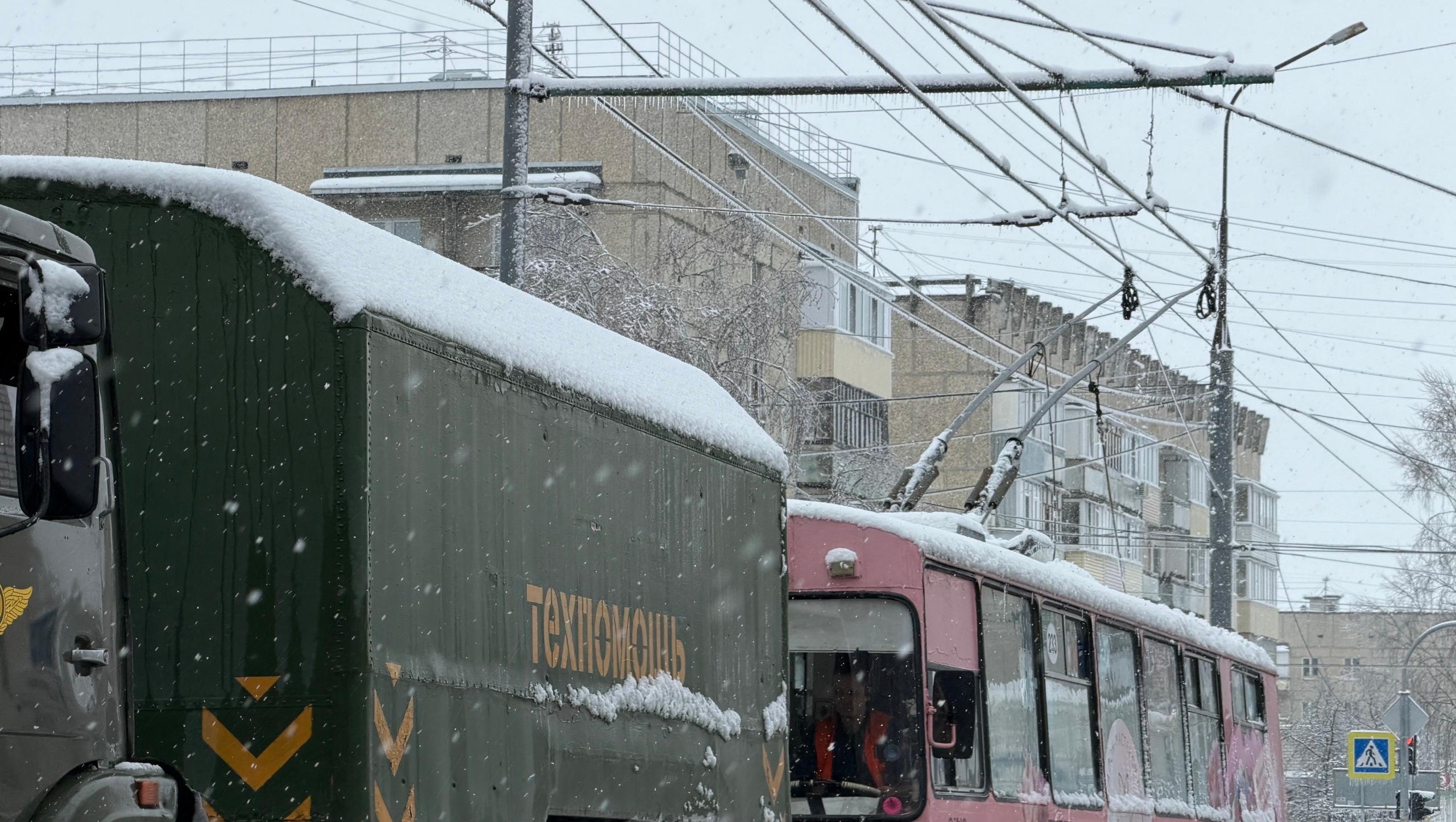 В Йошкар-Оле троллейбусы выходят на линии