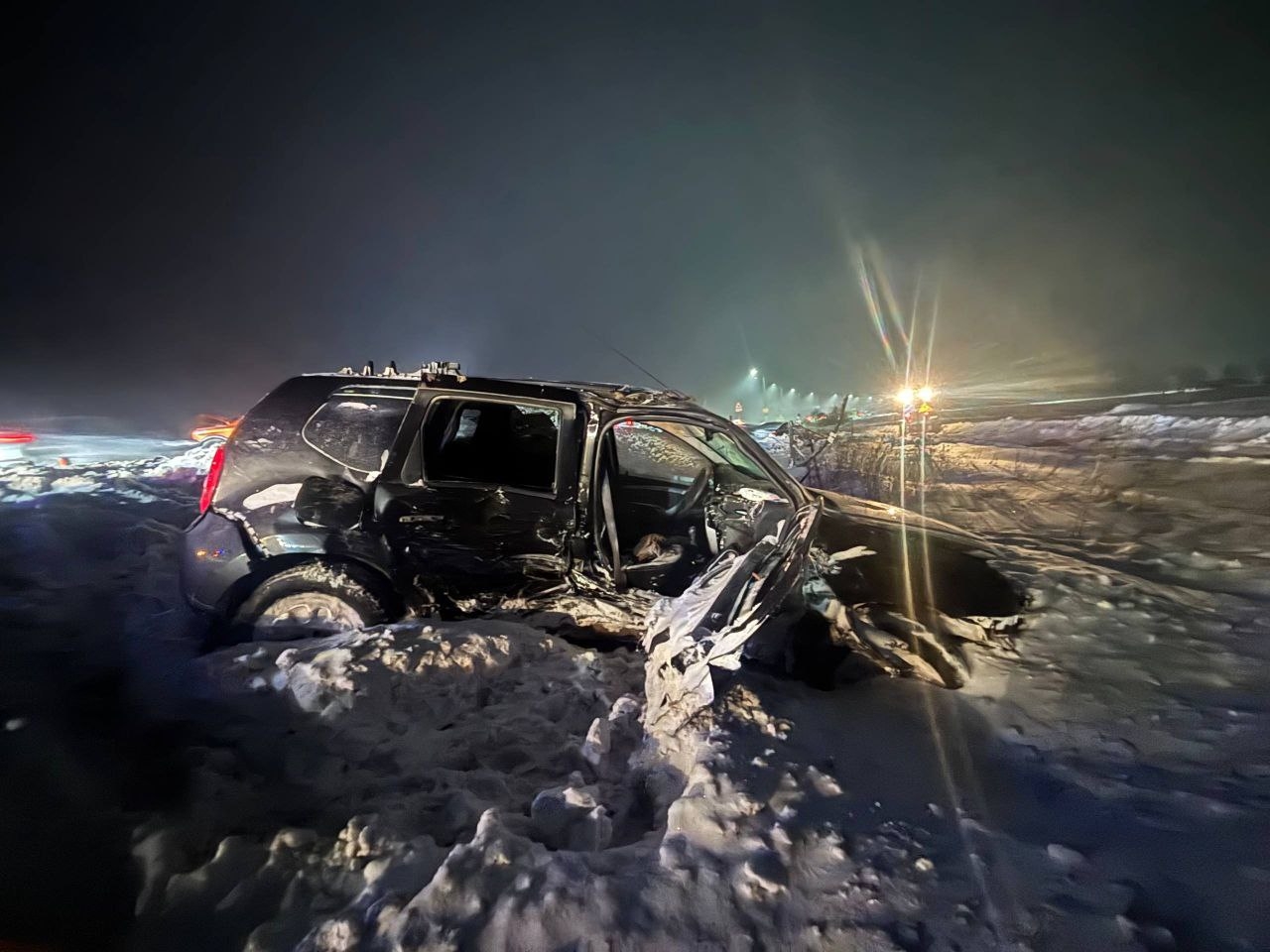 Метель спровоцировала массовую аварию на Казанском тракте в Марий Эл