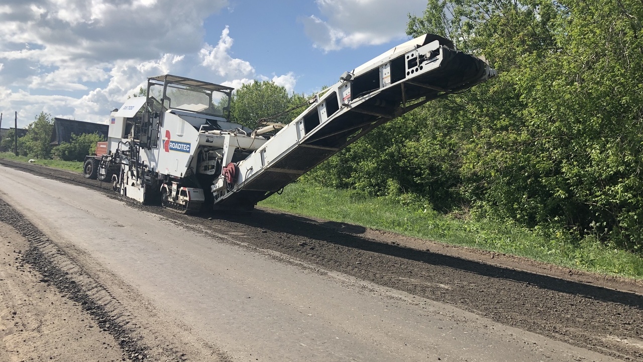 На дороге «Елеево – Мари-Турек – Лопово» срезано асфальтобетонное покрытие