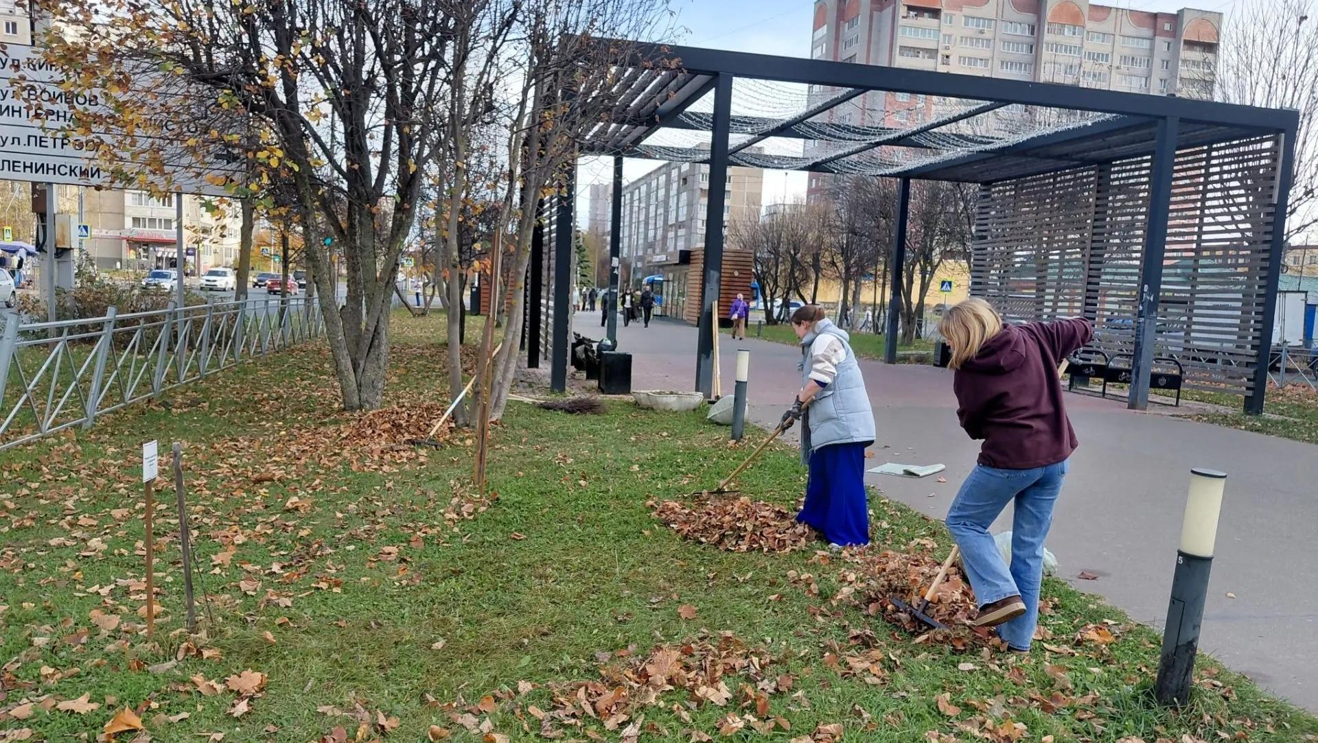В Йошкар-Оле на Аллее работающей молодёжи провели субботник