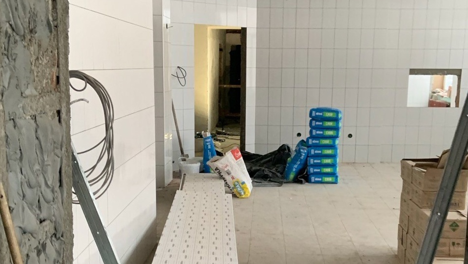 В Училище олимпийского резерва в Семёновке продолжается реконструкция