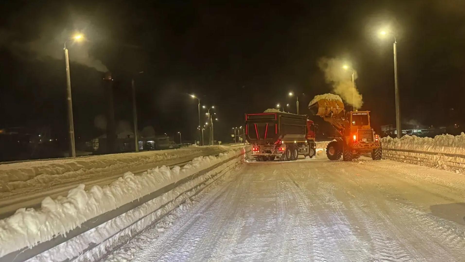 Расчистка и вывоз снега в Йошкар-Оле проводится в интенсивном режиме