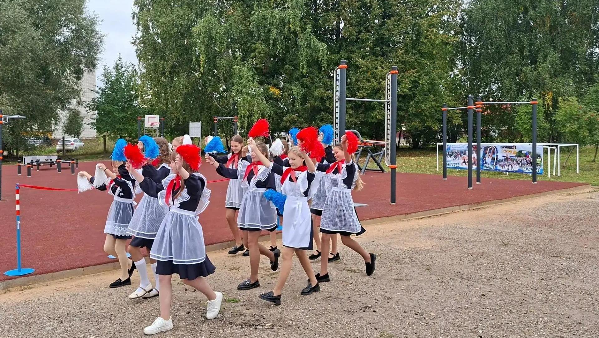 В Новых Паратах в Волжском округе открыли спортплощадку ГТО